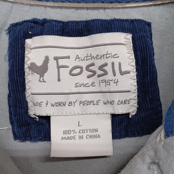Fossil Short Sleeve Polo Shirt Men's Sz L - Picture 3 of 7